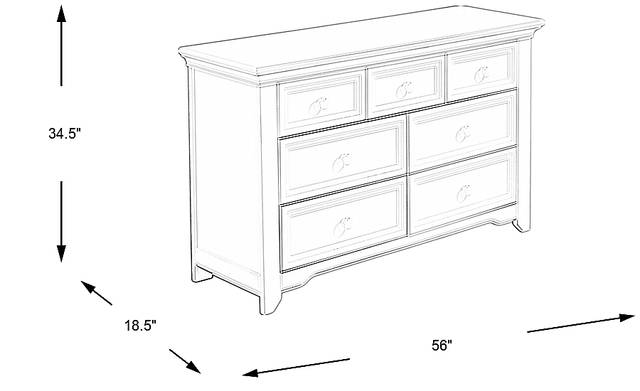 Dimension Image. Please refer to the Dimension Tab on this page for dimension details.