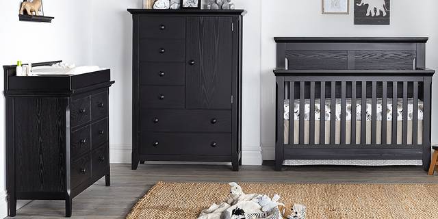 Baby Cache Overland Point Black Dresser with Changing Topper and Pad - Thumbnail - Image 2