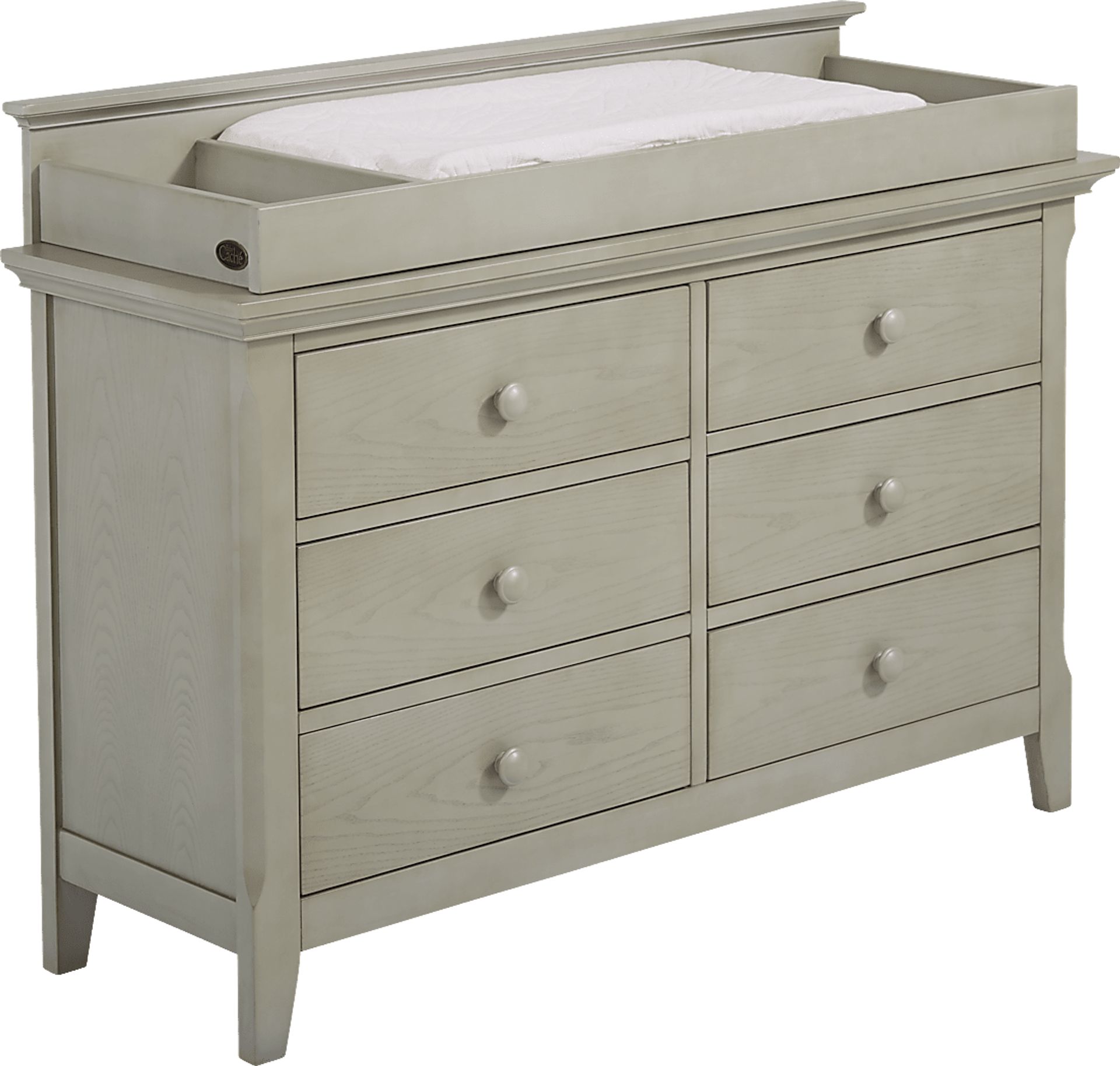 Baby Cache Overland Point Gray Dresser with Changing Topper and Pad - Image 3