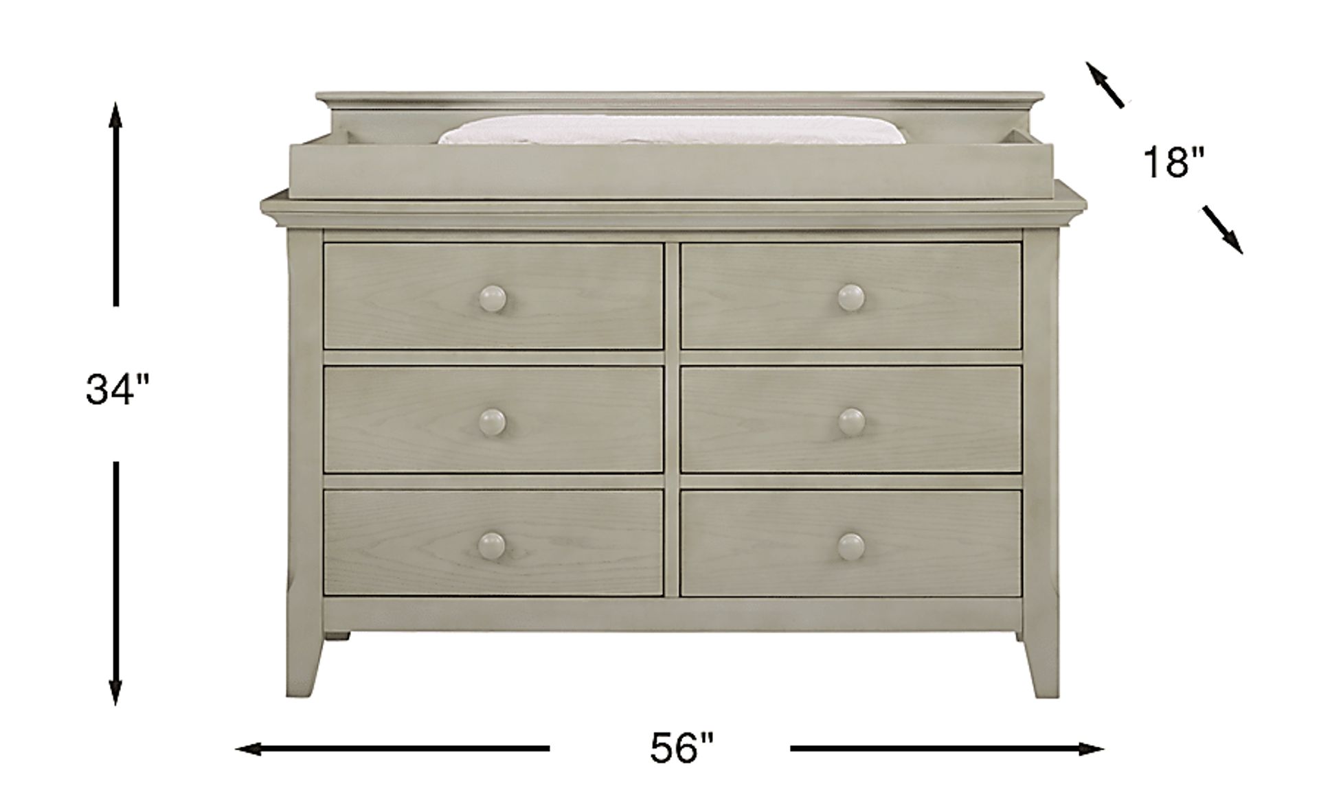 Dimension Image. Please refer to the Dimension Tab on this page for dimension details.