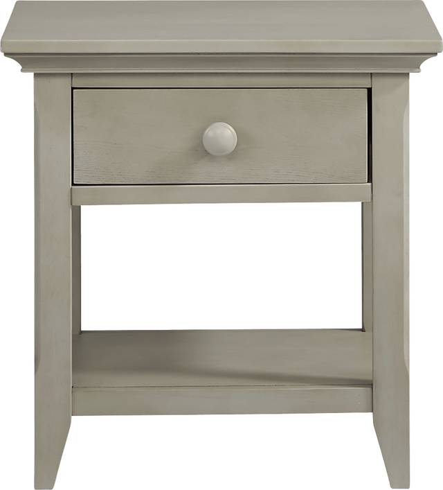 Baby Cache Overland Point Gray Nightstand - Thumbnail - Image 1