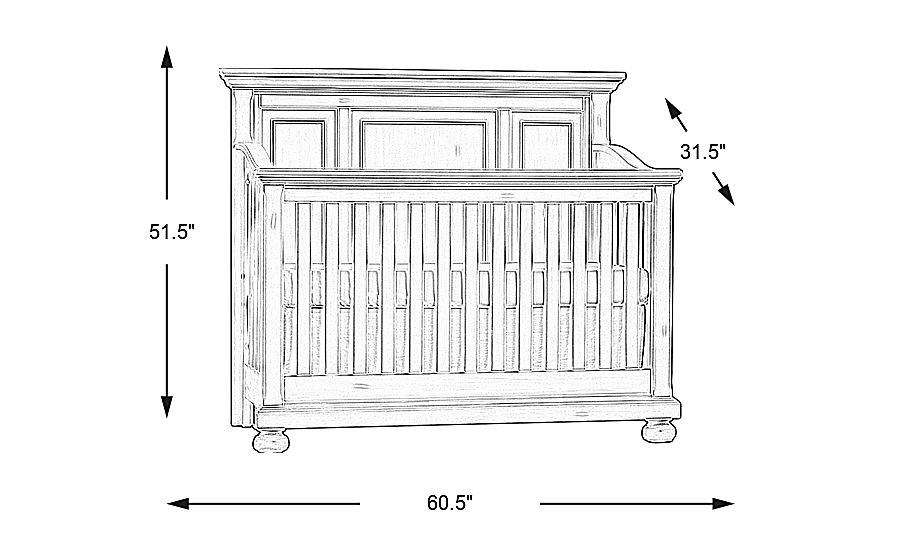 Baby Cache Prestcott Antique White Crib Rooms To Go