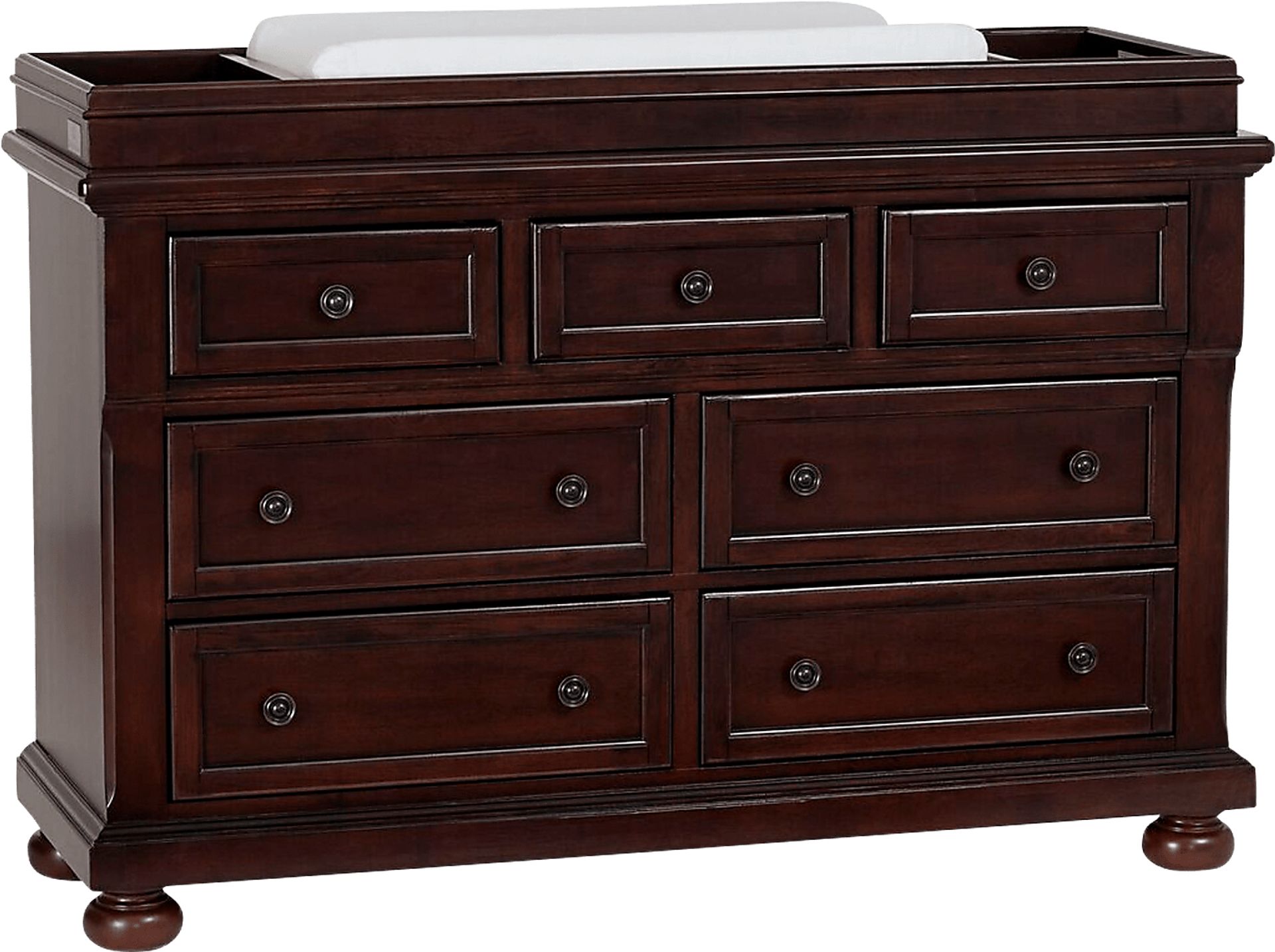 Baby Cache Prestcott Rosewood Dresser with Changing Topper and Pad - Image 5
