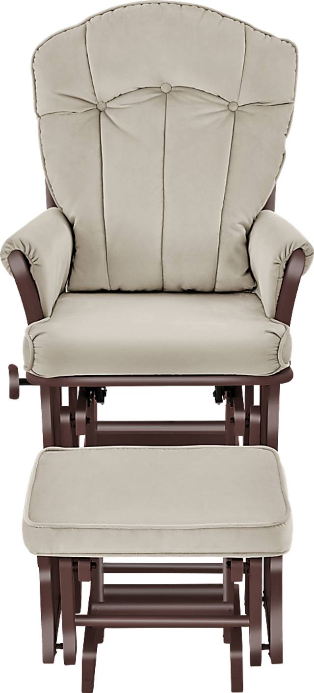 Baby Cache Vanya Beige Glider and Ottoman - Thumbnail - Image 2