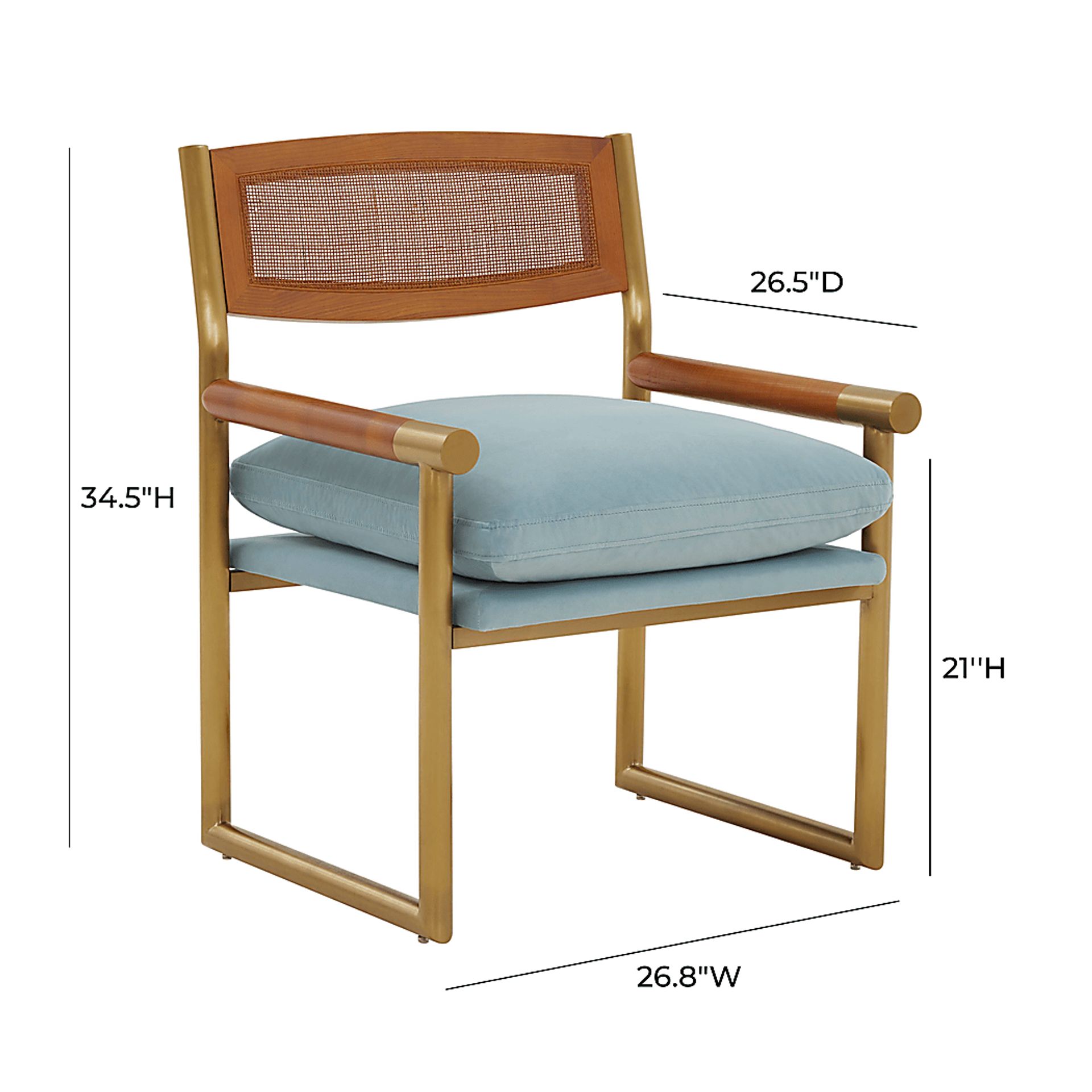 Bacinada Blue Accent Chair - Image 6