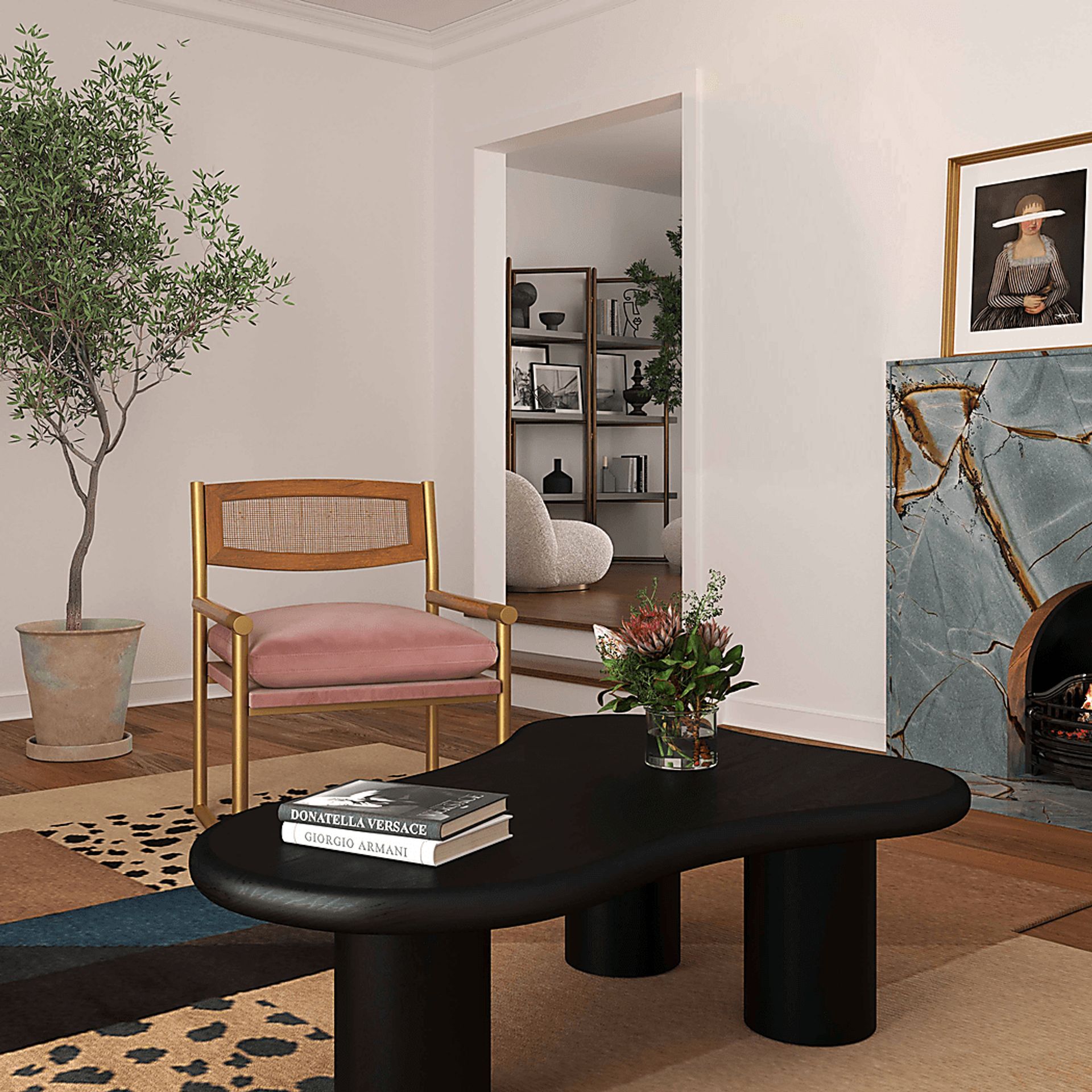 Bacinada Mauve Accent Chair - Image 7