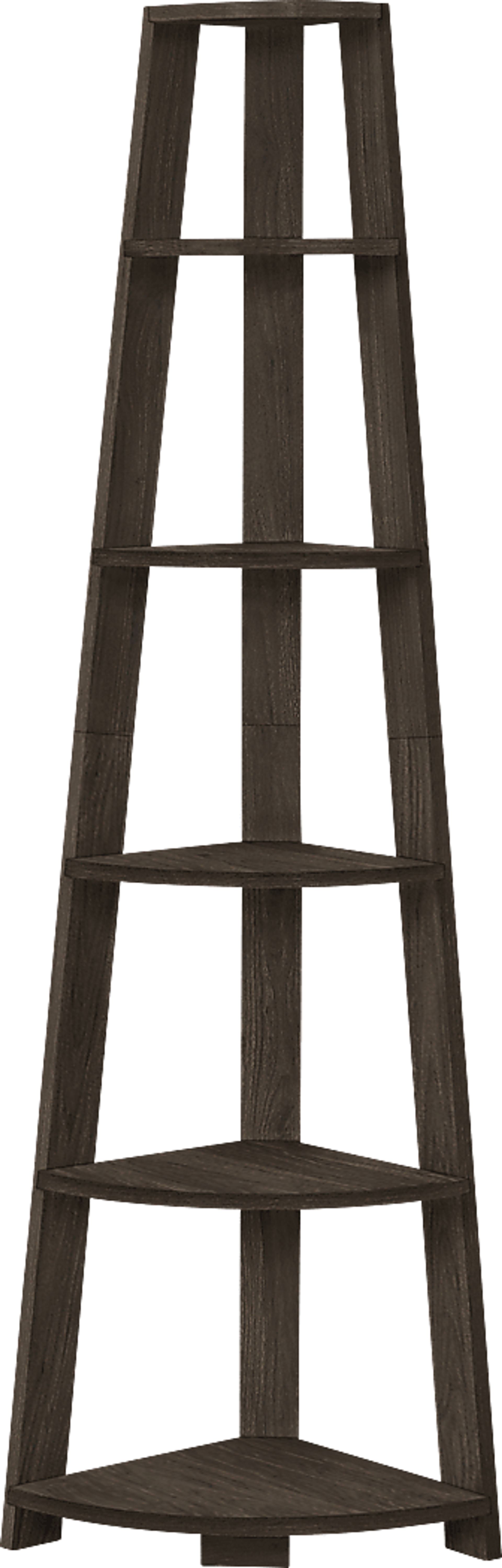 Backstretch Oak Brown Bookcase - Image 1