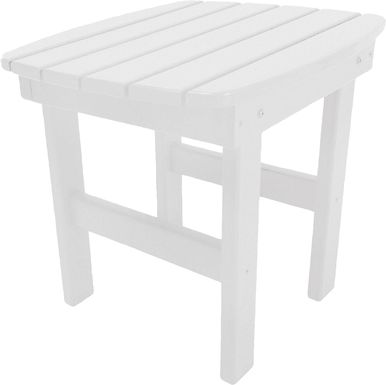Pawleys Island Bacusi White Outdoor End Table