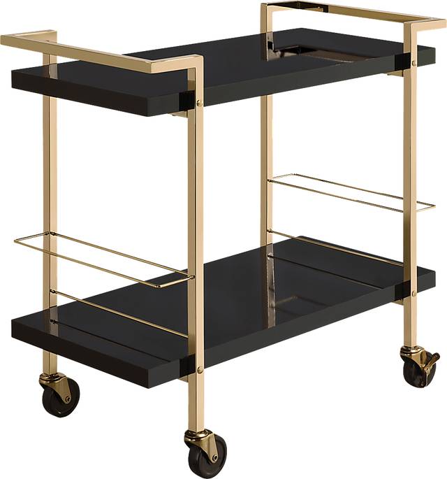 Baddsley Black Bar Cart - Thumbnail - Image 1