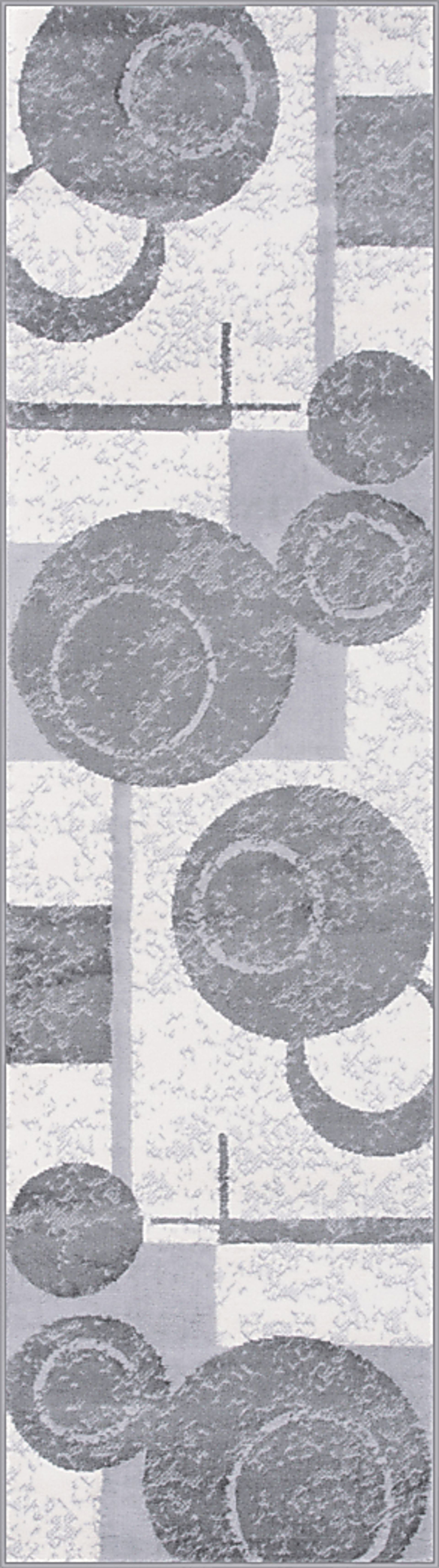 Bade Gray 2' x 7' Runner Rug - Image 1