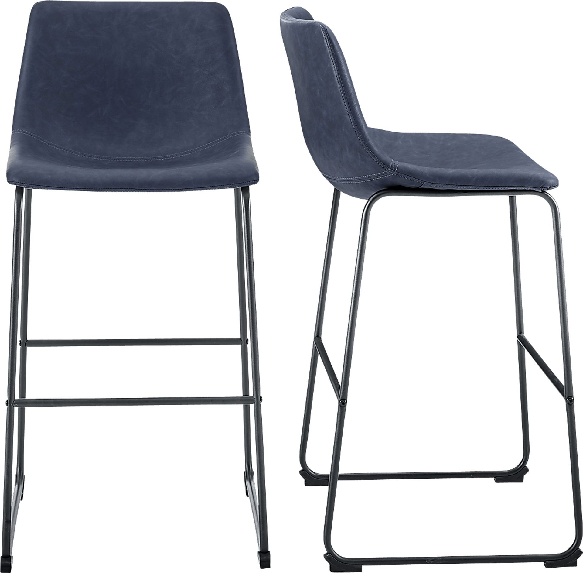 Badenoch Navy Barstool, Set of 2 - Image 2