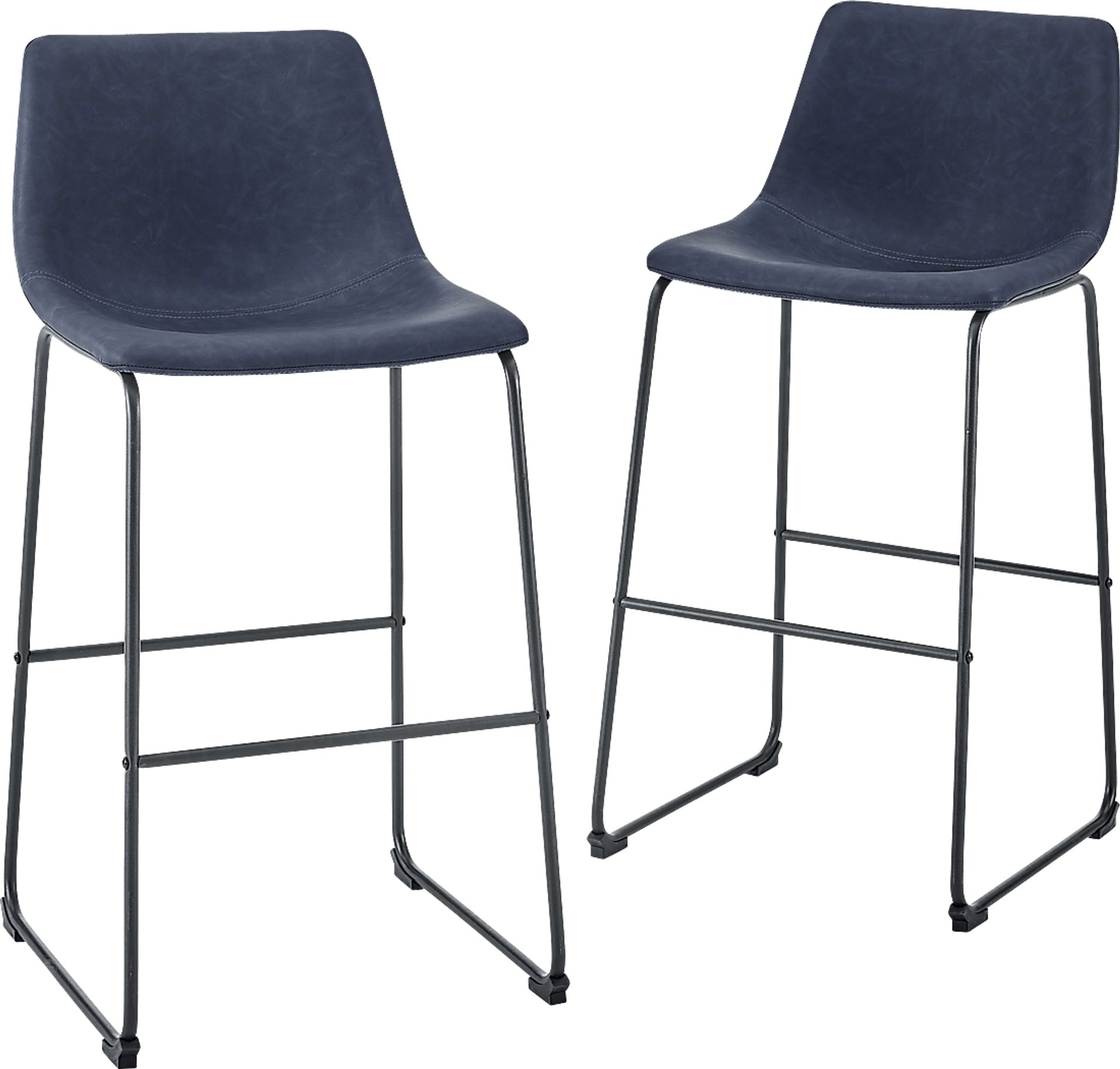 Badenoch Navy Barstool, Set of 2 - Image 1