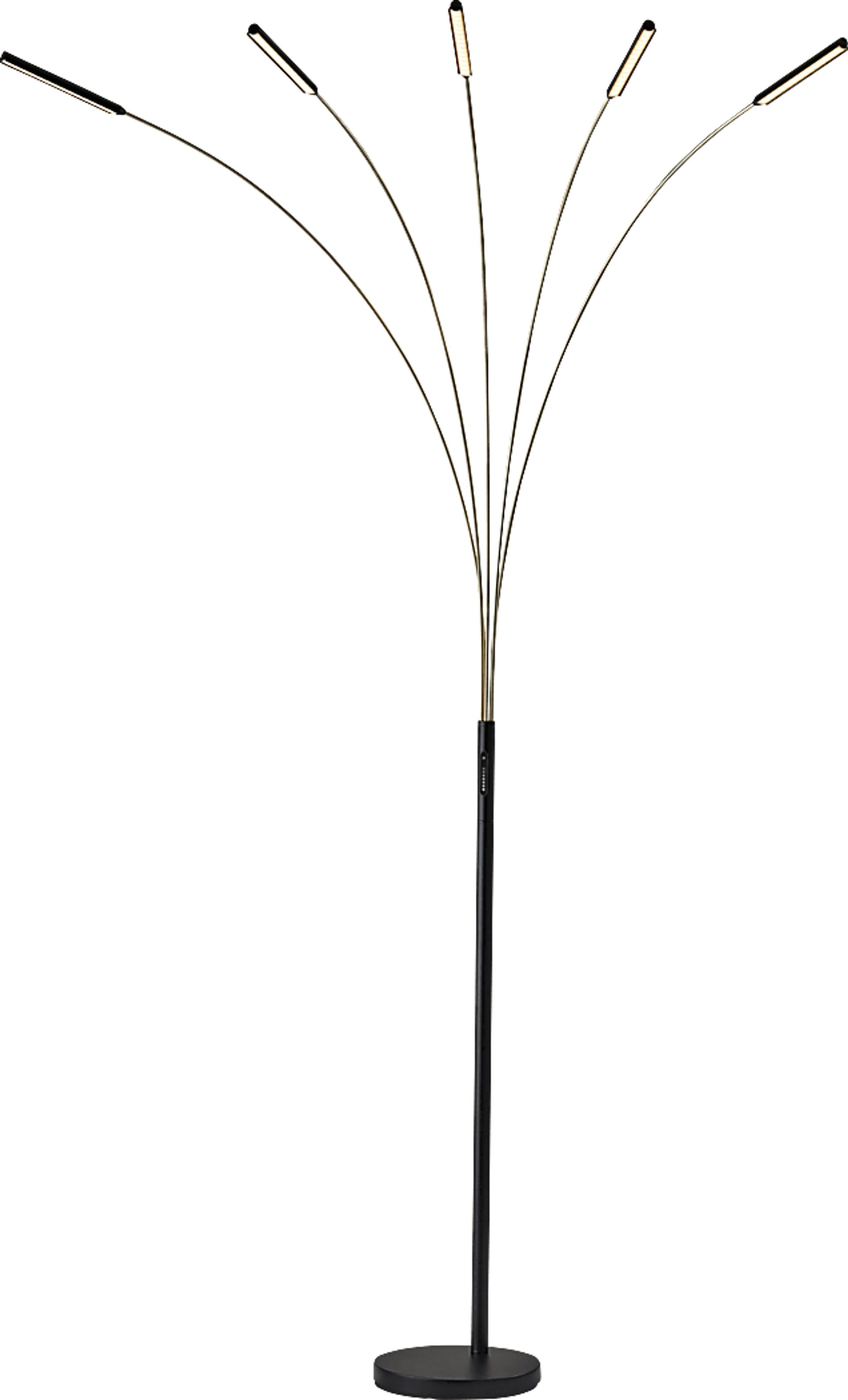 Badger Shores Brass Floor Lamp - Image 1