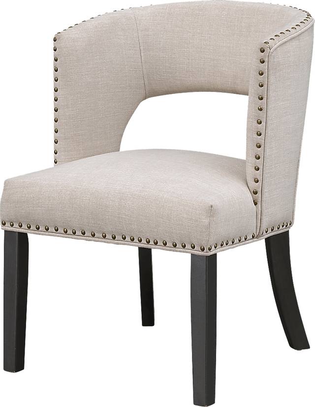 Badley Beige Accent Chair - Thumbnail - Image 1