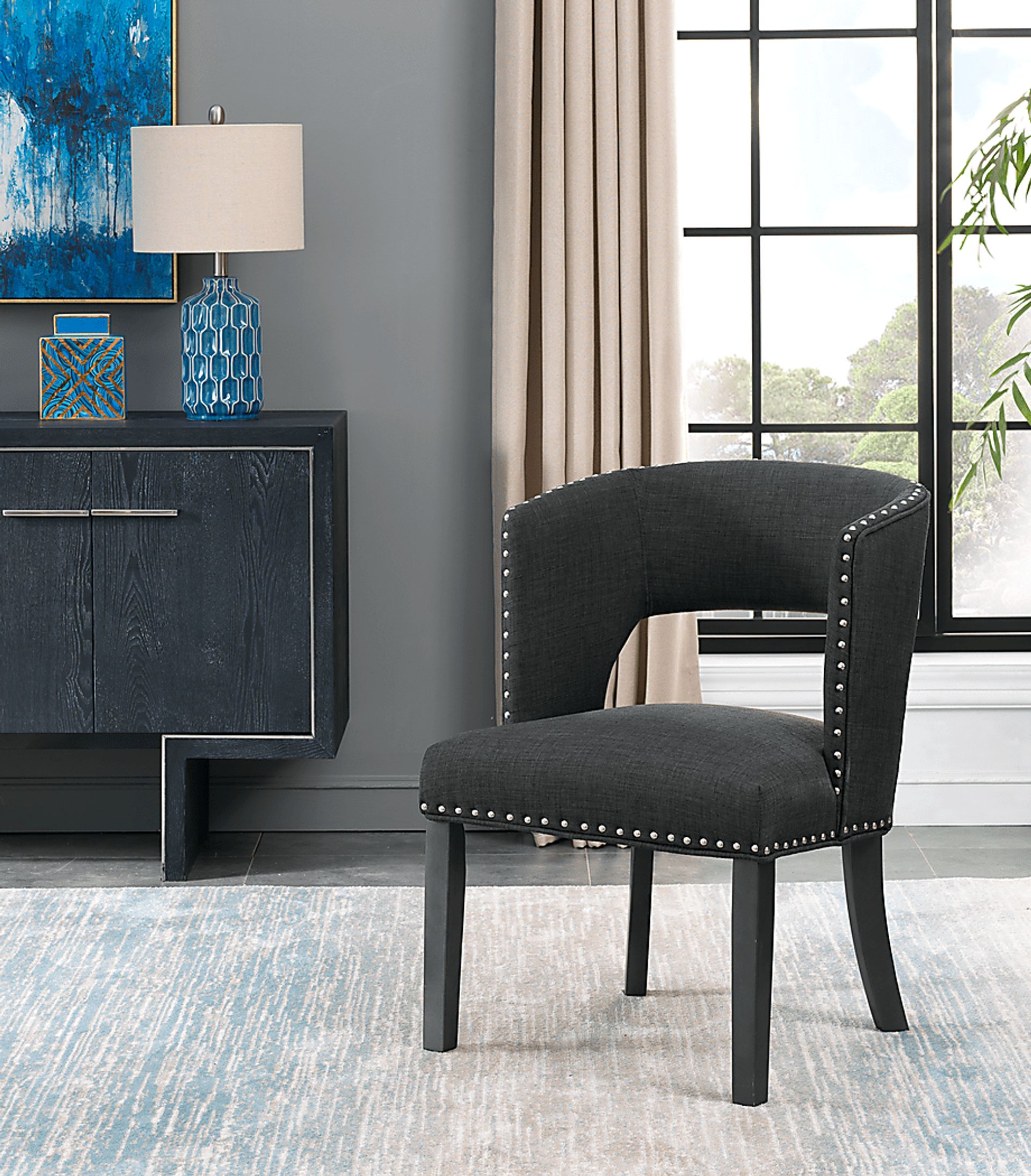 Badley Black Accent Chair - Image 5