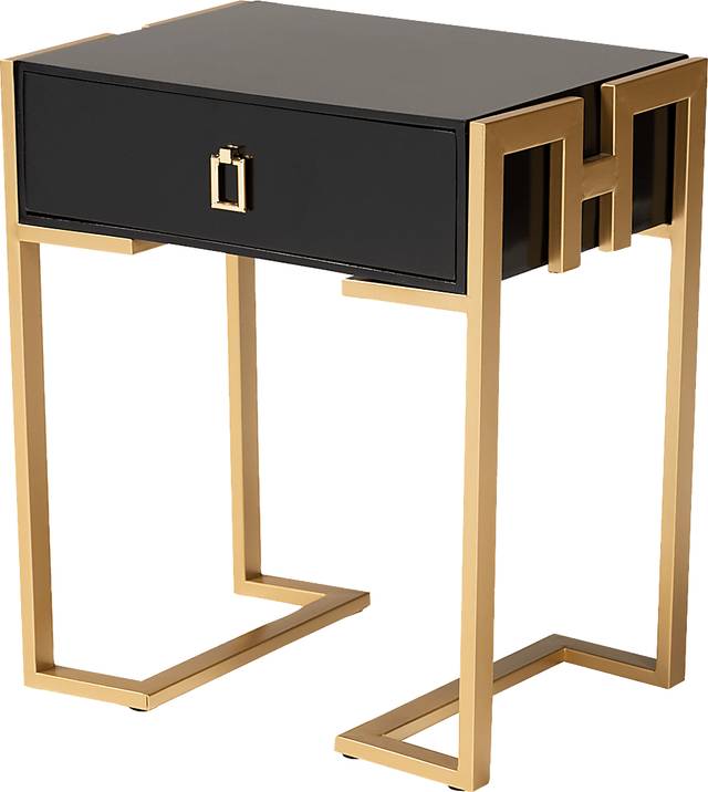 Baeten Black End Table - Thumbnail - Image 1