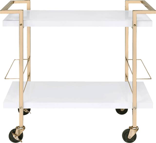 Baffeton White Bar Cart - Thumbnail - Image 4