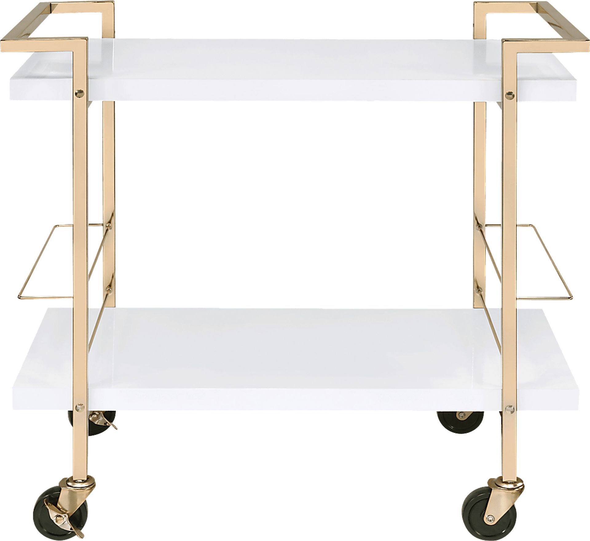 Baffeton White Bar Cart - Image 4