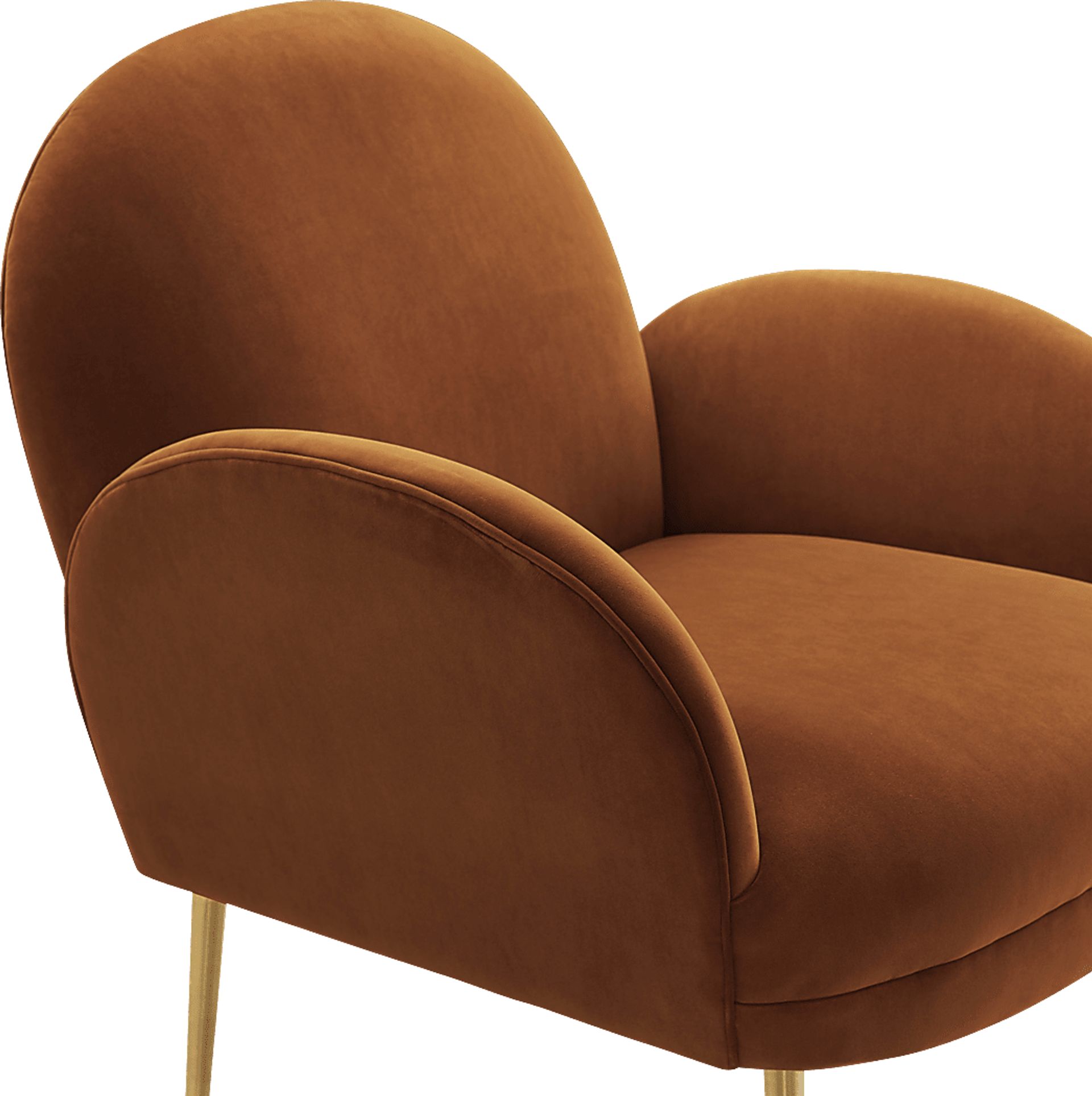 Baffi Cognac Accent Chair - Image 4