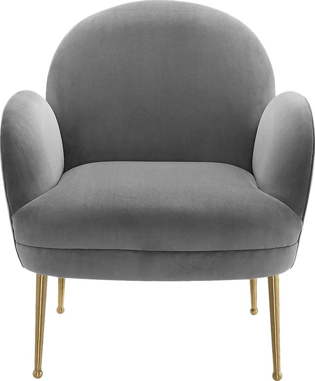 Baffi Gray Accent Chair - Thumbnail - Image 2