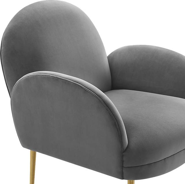 Baffi Gray Accent Chair - Thumbnail - Image 4