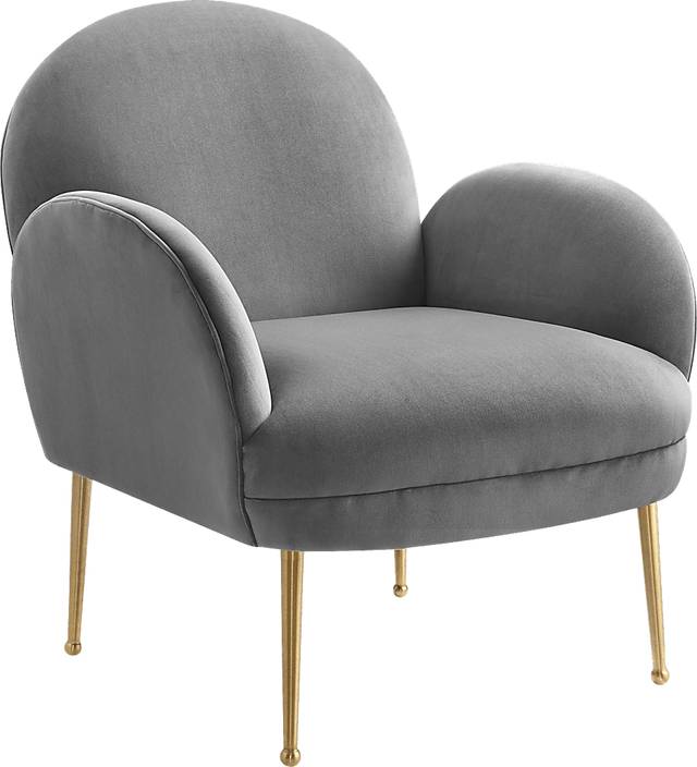 Baffi Gray Accent Chair - Thumbnail - Image 1