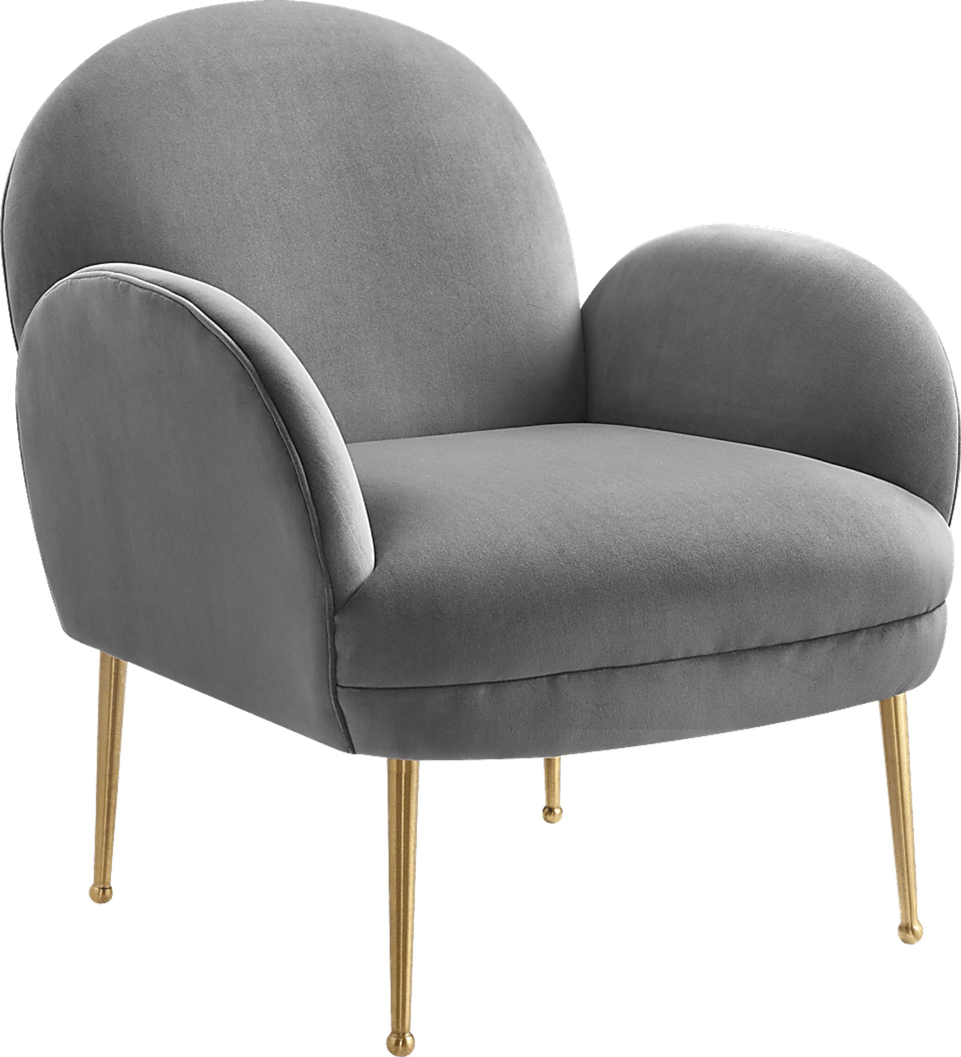 Baffi Gray Accent Chair - Image 1