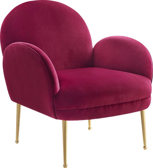 Baffi Plum Accent Chair - Thumbnail - Image 1