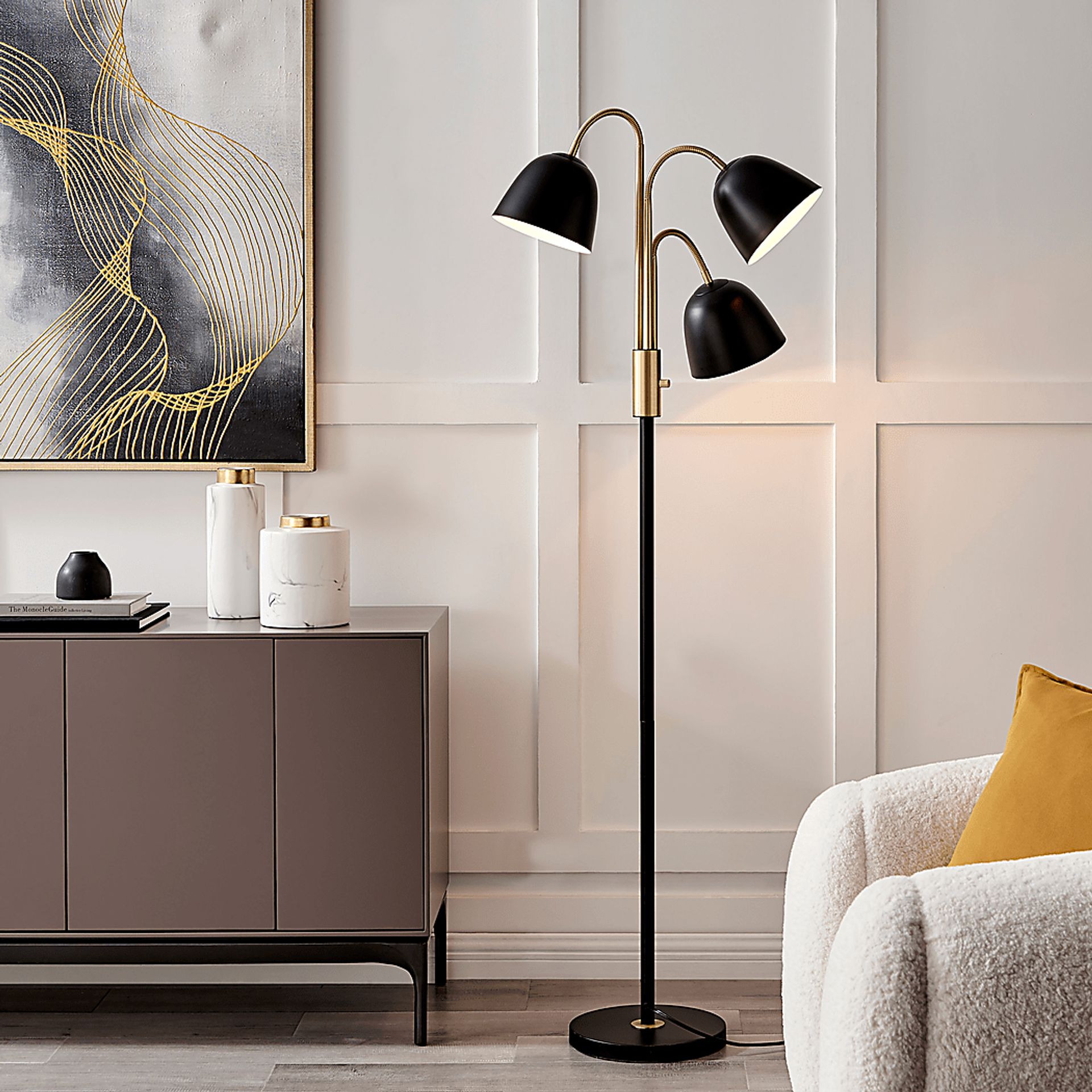 Baffin Point Black Floor Lamp - Image 2
