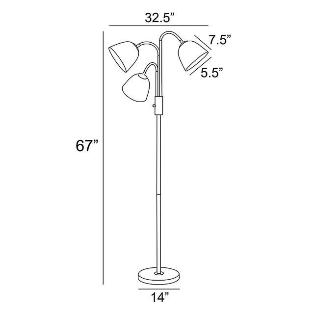 Baffin Point Black Floor Lamp - Thumbnail - Image 4