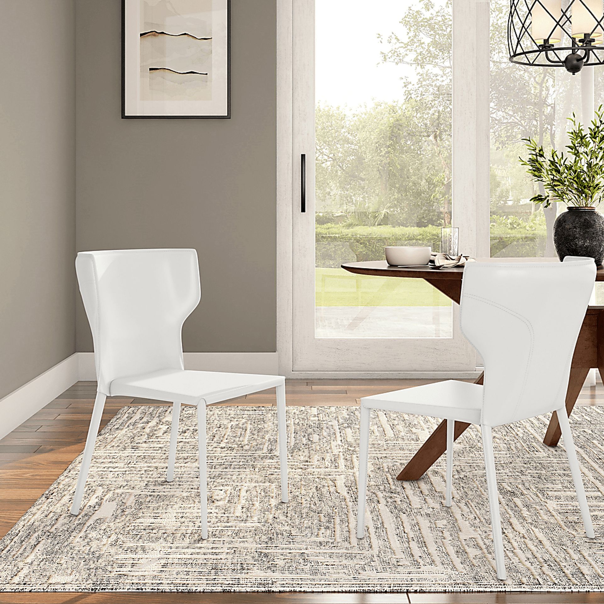 Baggaley White Dining Chair, Set of 2 - Image 2