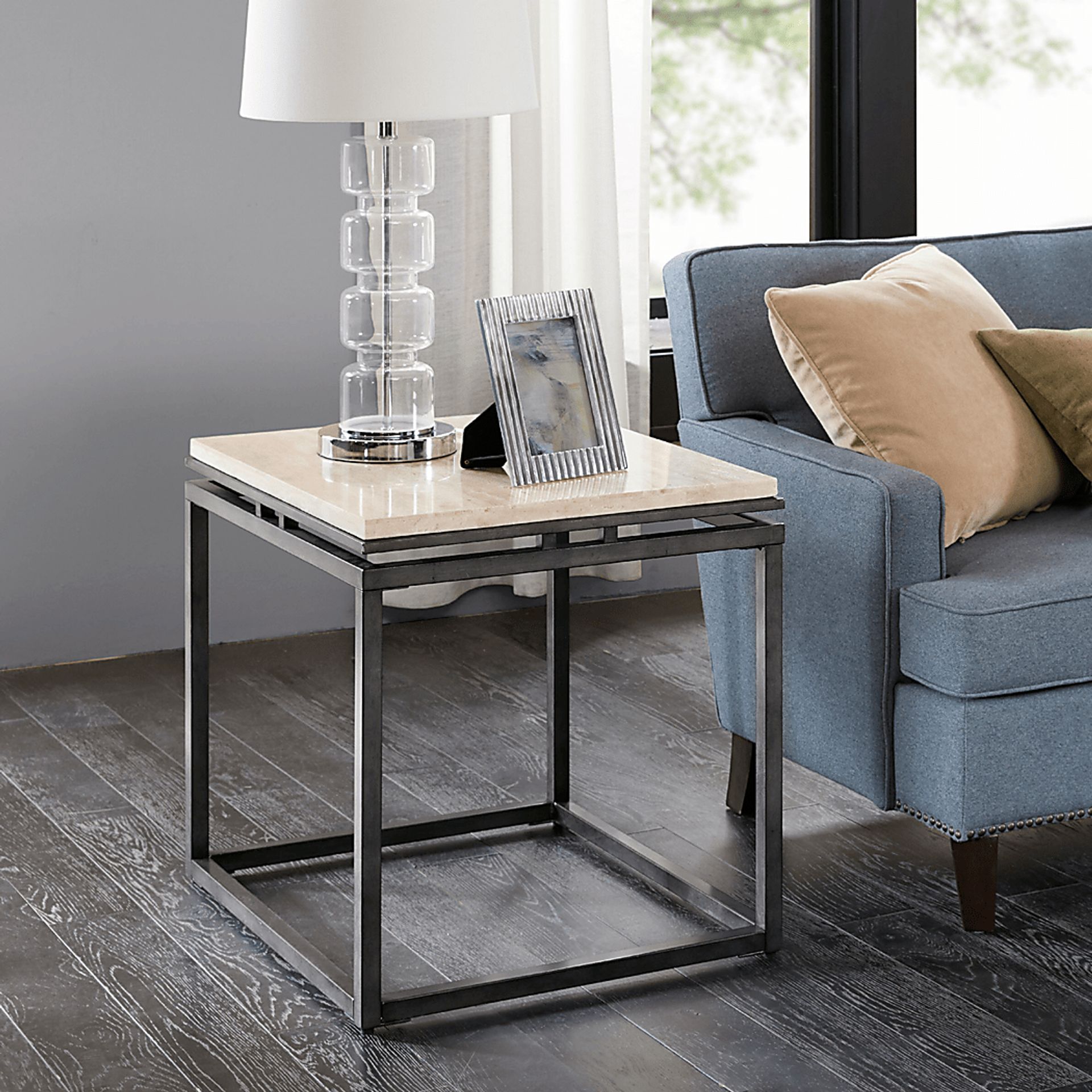 Baggett Cream End Table - Image 4