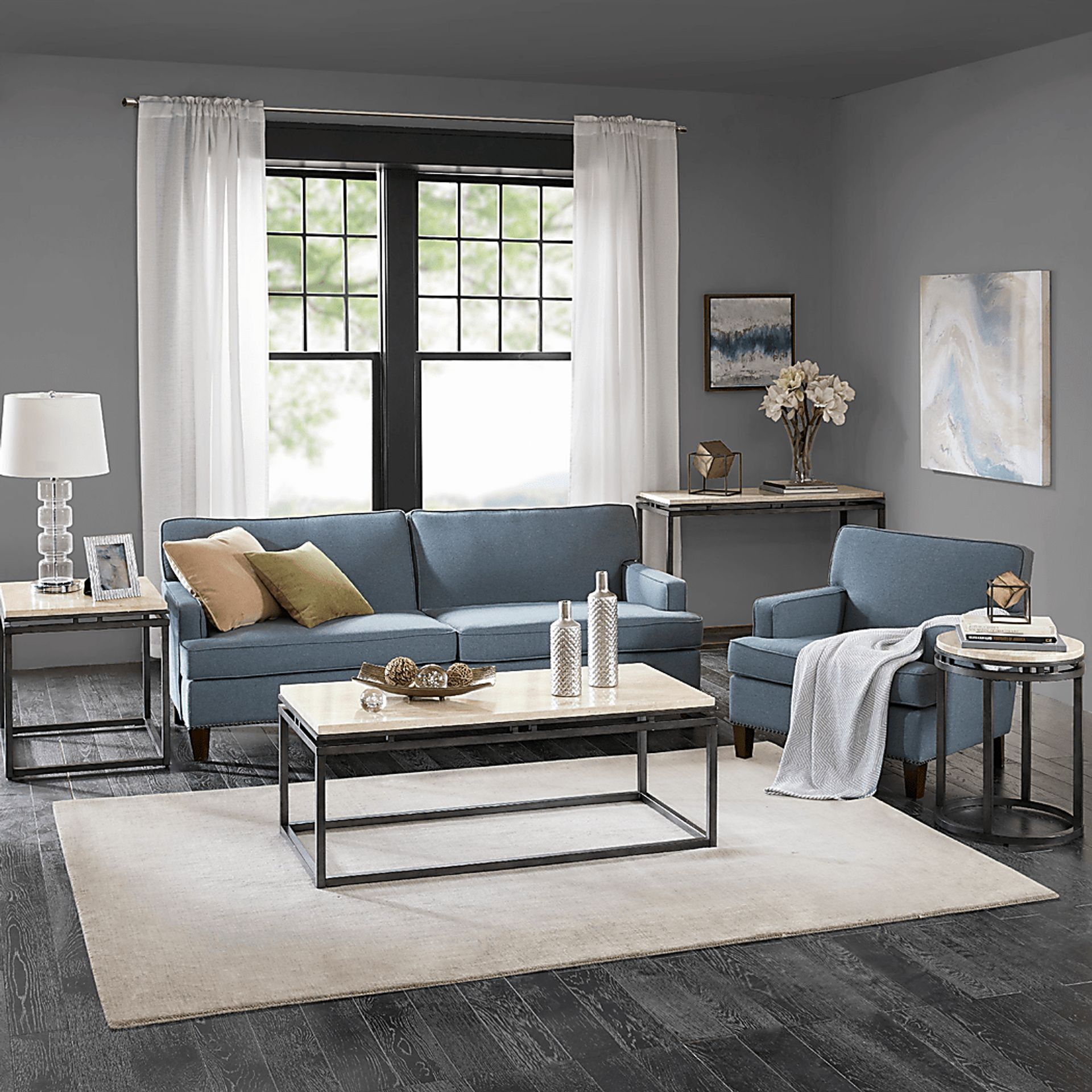 Baggett Cream End Table - Image 5