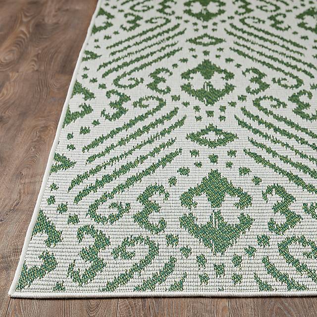 Bahart Green 7'10 x 9'10 Indoor/Outdoor Rug - Thumbnail - Image 11