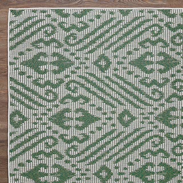 Bahart Green 7'10 x 9'10 Indoor/Outdoor Rug - Thumbnail - Image 6