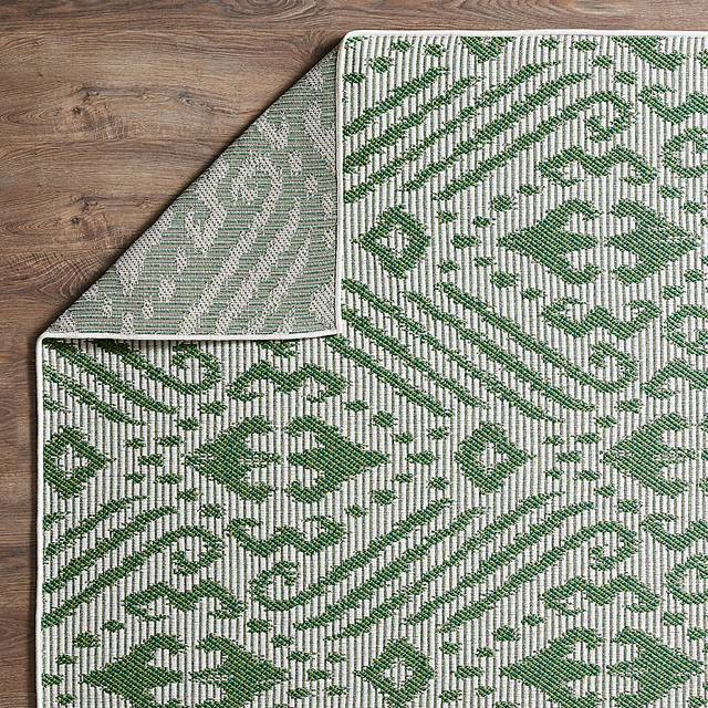Bahart Green 7'10 x 9'10 Indoor/Outdoor Rug - Thumbnail - Image 9