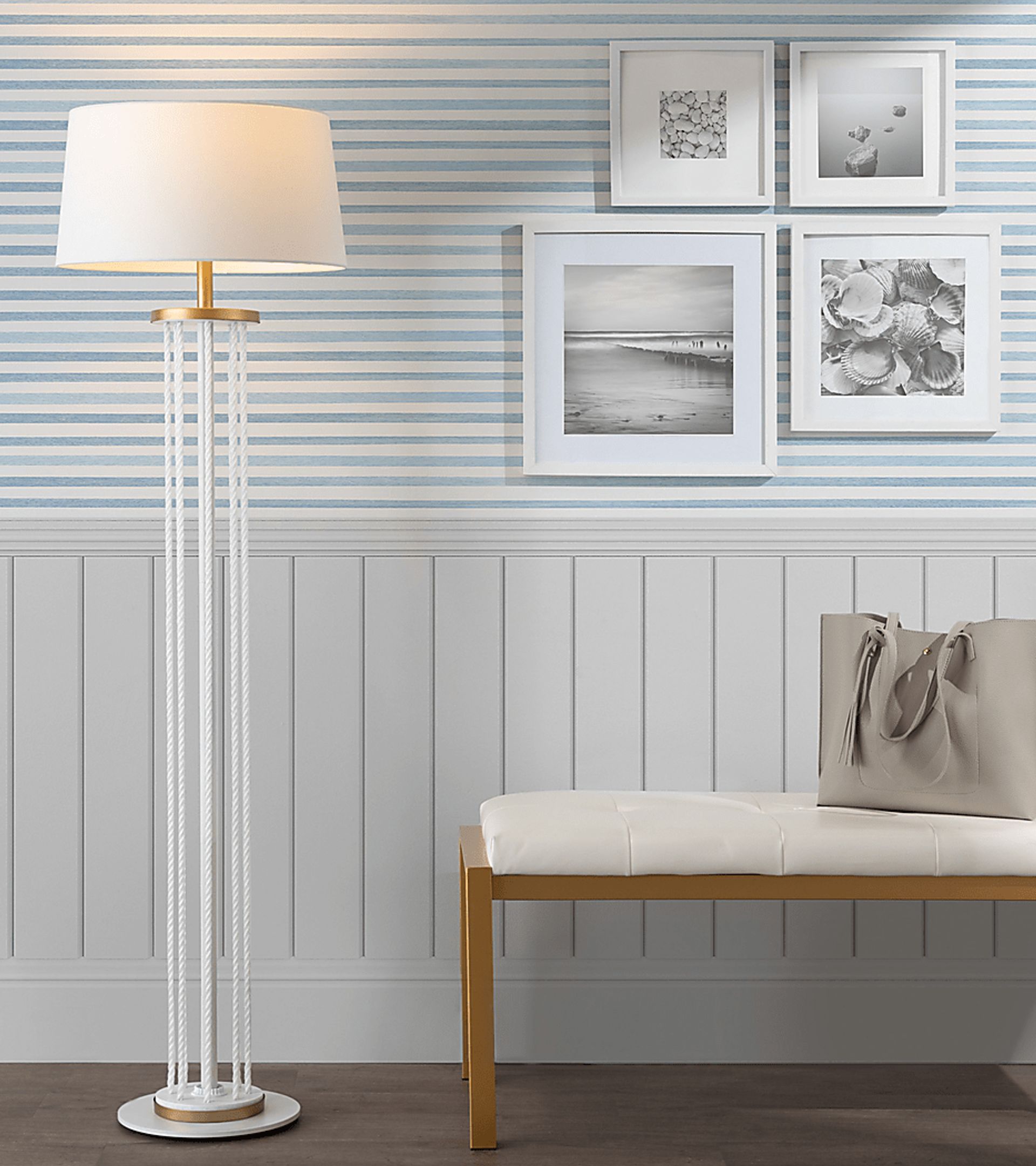 Bahia View White Floor Lamp - Image 2