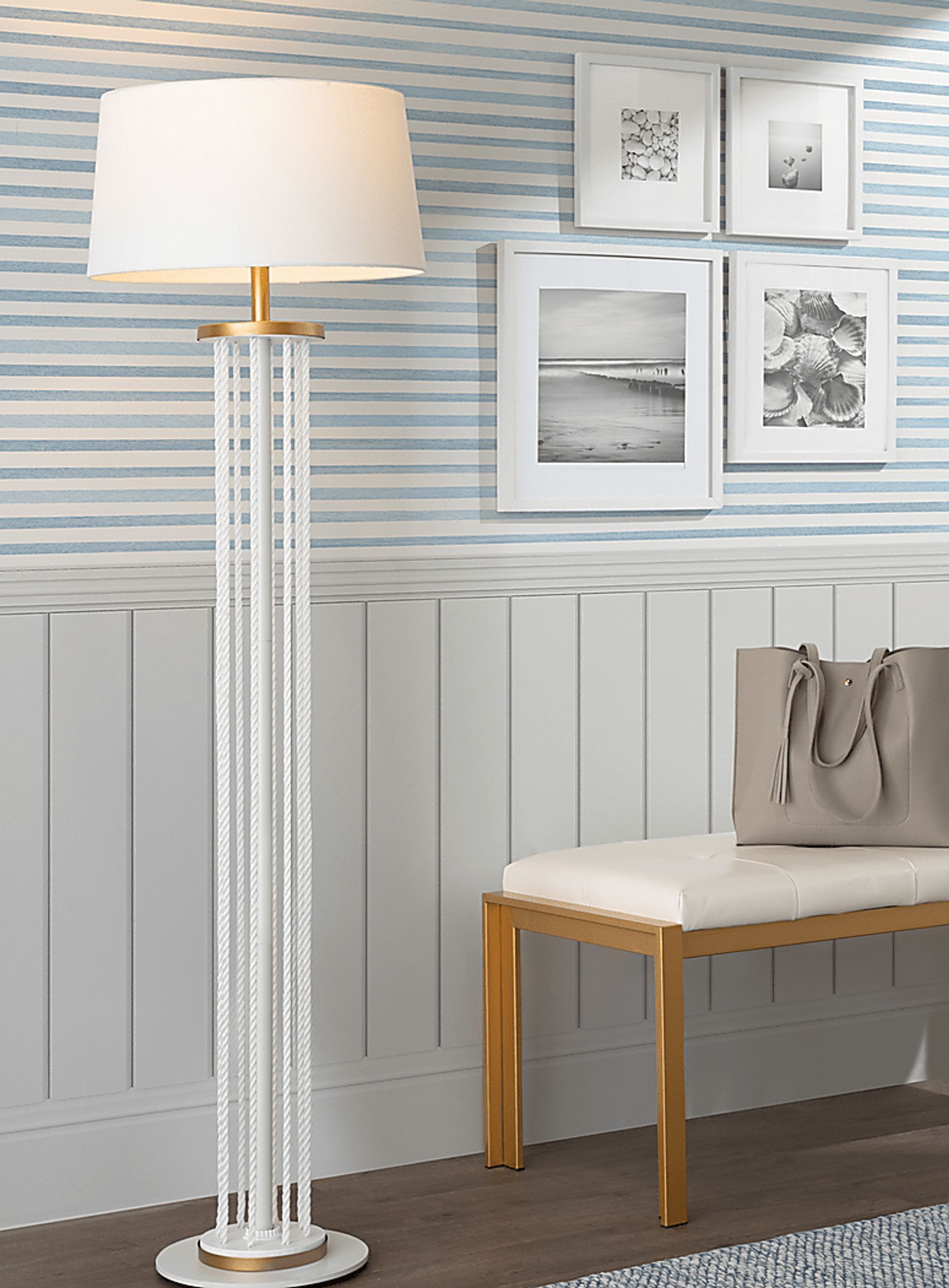 Bahia View White Floor Lamp - Image 3