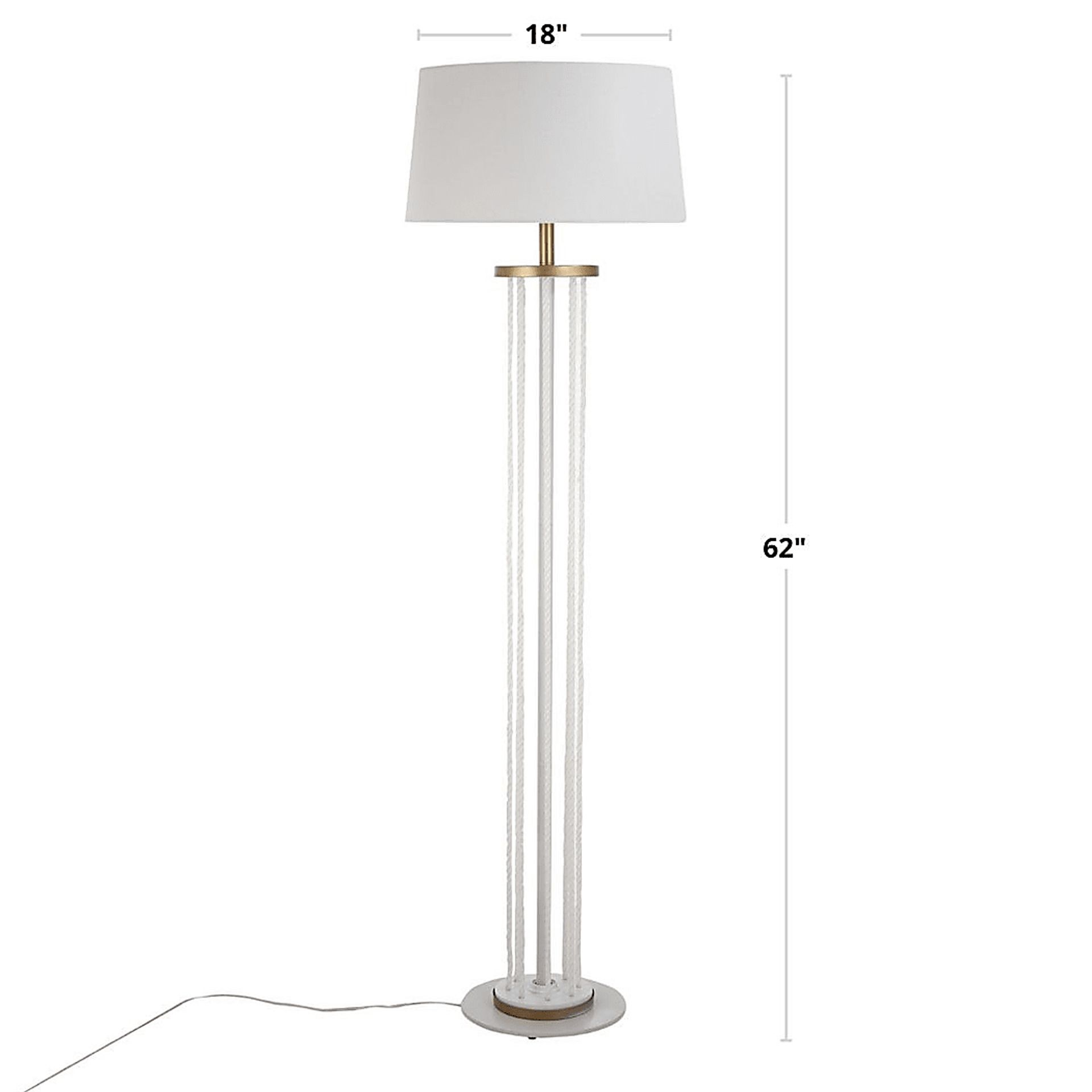 Bahia View White Floor Lamp - Image 8