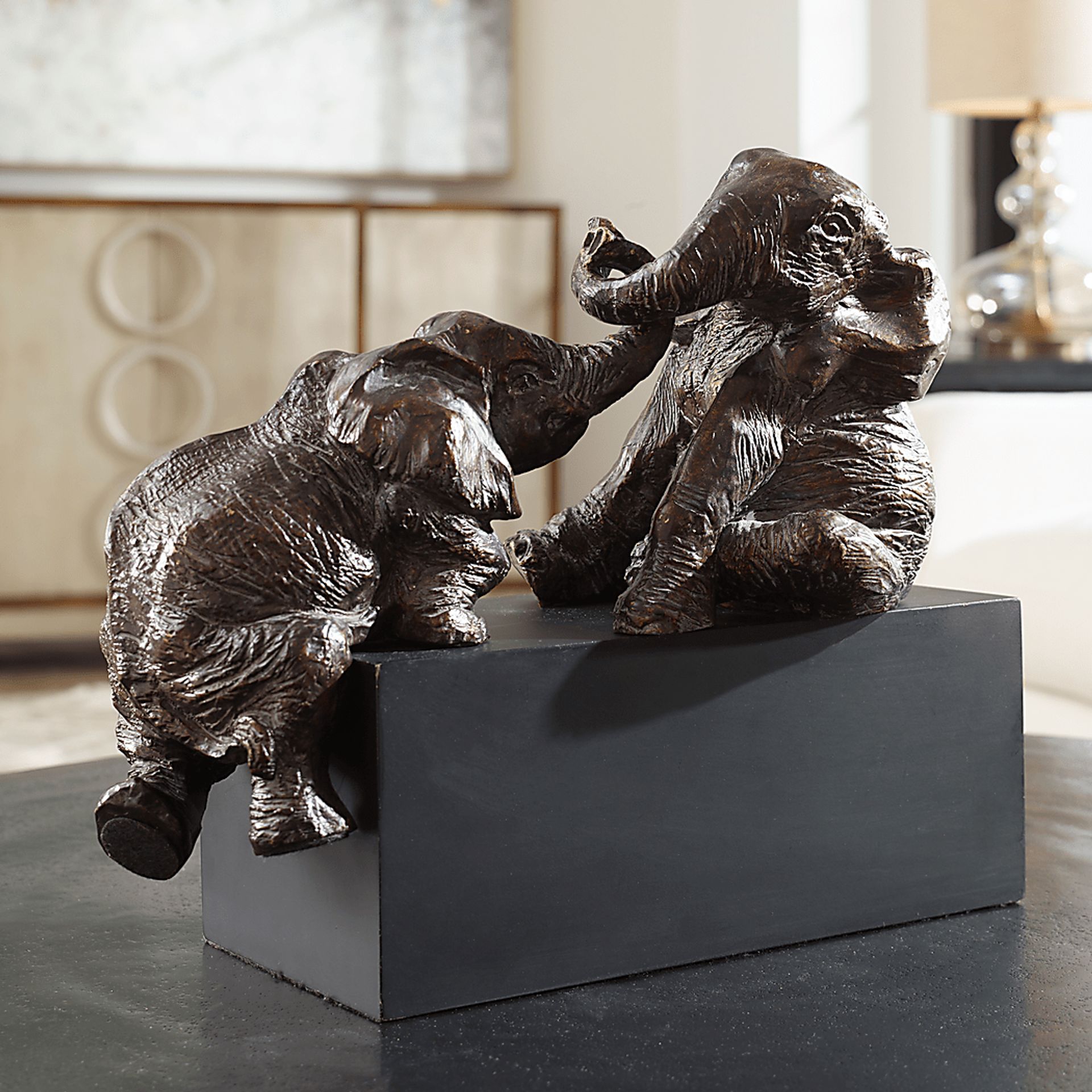 Bailey's Assistance Bronze Sculpture - Image 4