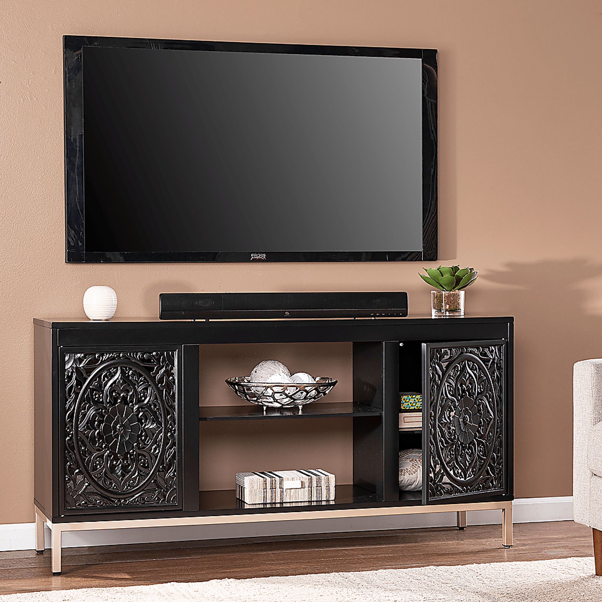 Baillon Black 58 in. Console - Image 5