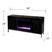 Baillon I Black 58 in. Console, With Color Changing Electric Fireplace