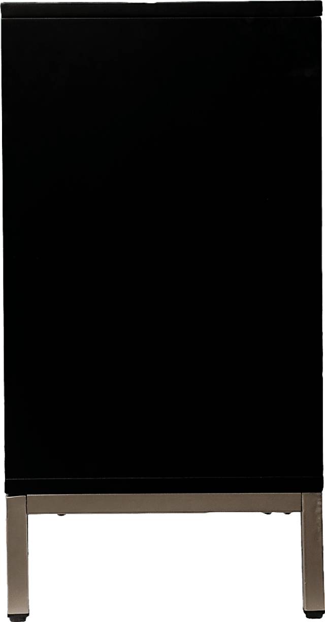 Baillon II Black 58 in. Console With Electric Log Fireplace - Thumbnail - Image 2