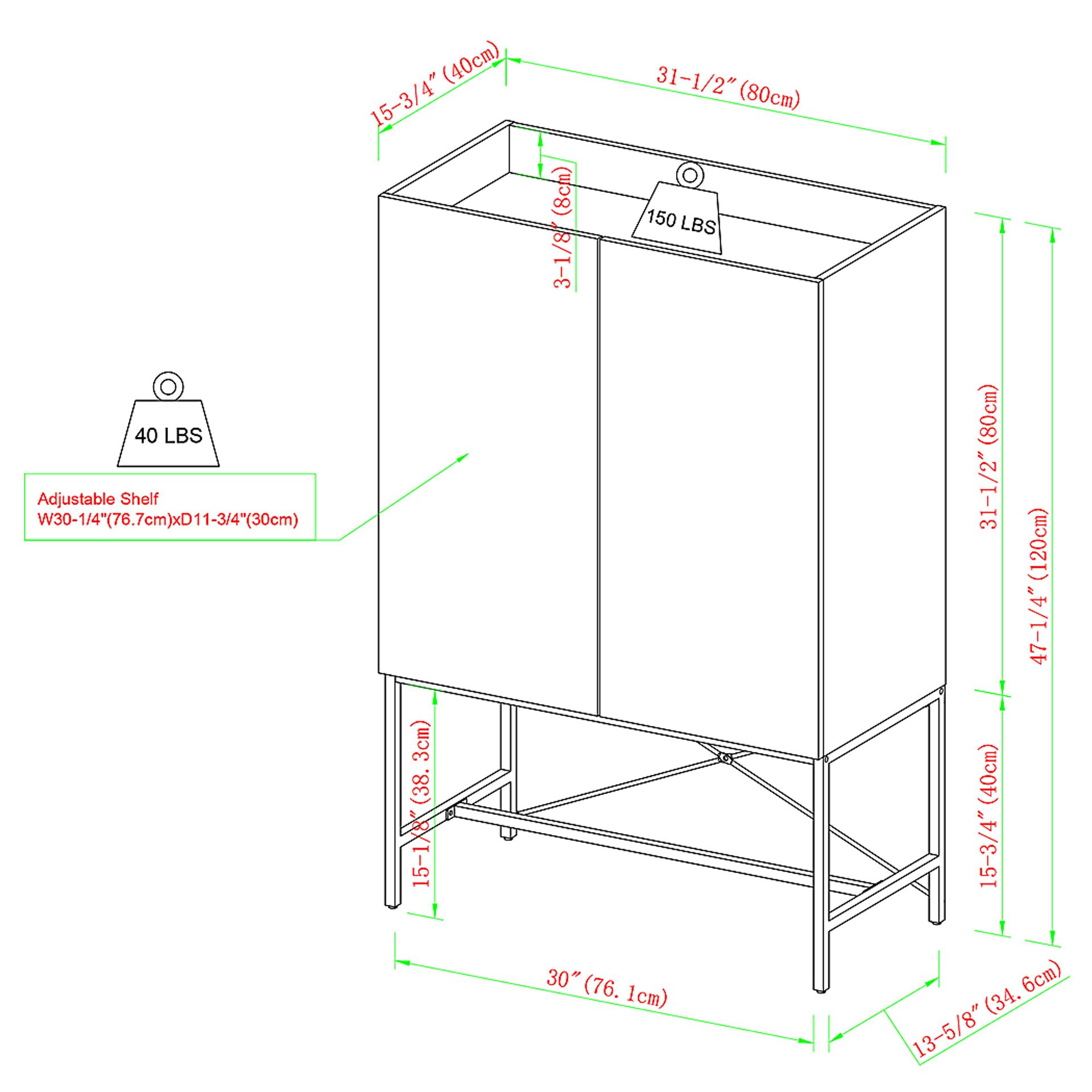 Bailsdon Walnut Accent Cabinet - Image 4