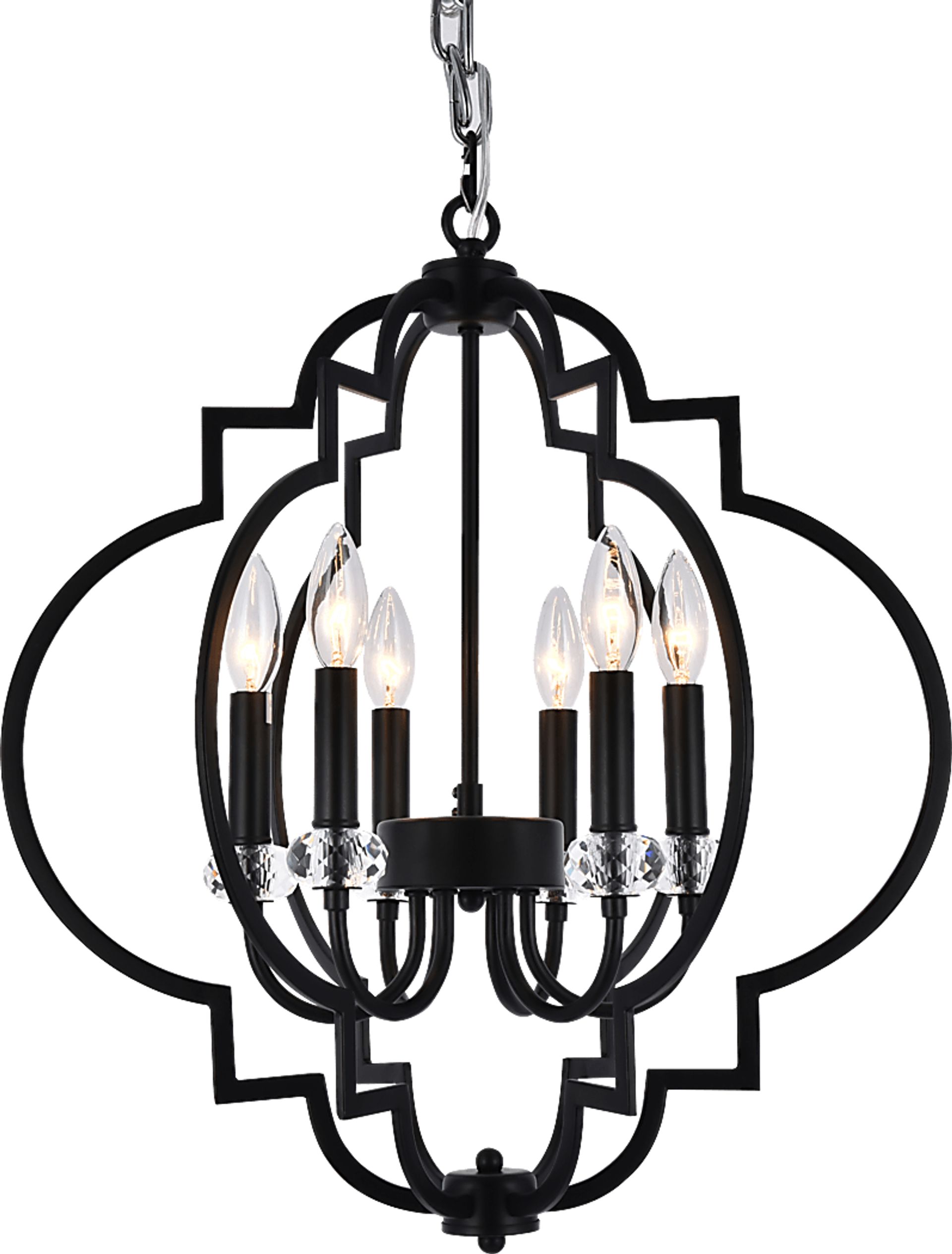 Bainbridge Circle Black Chandelier - Image 1