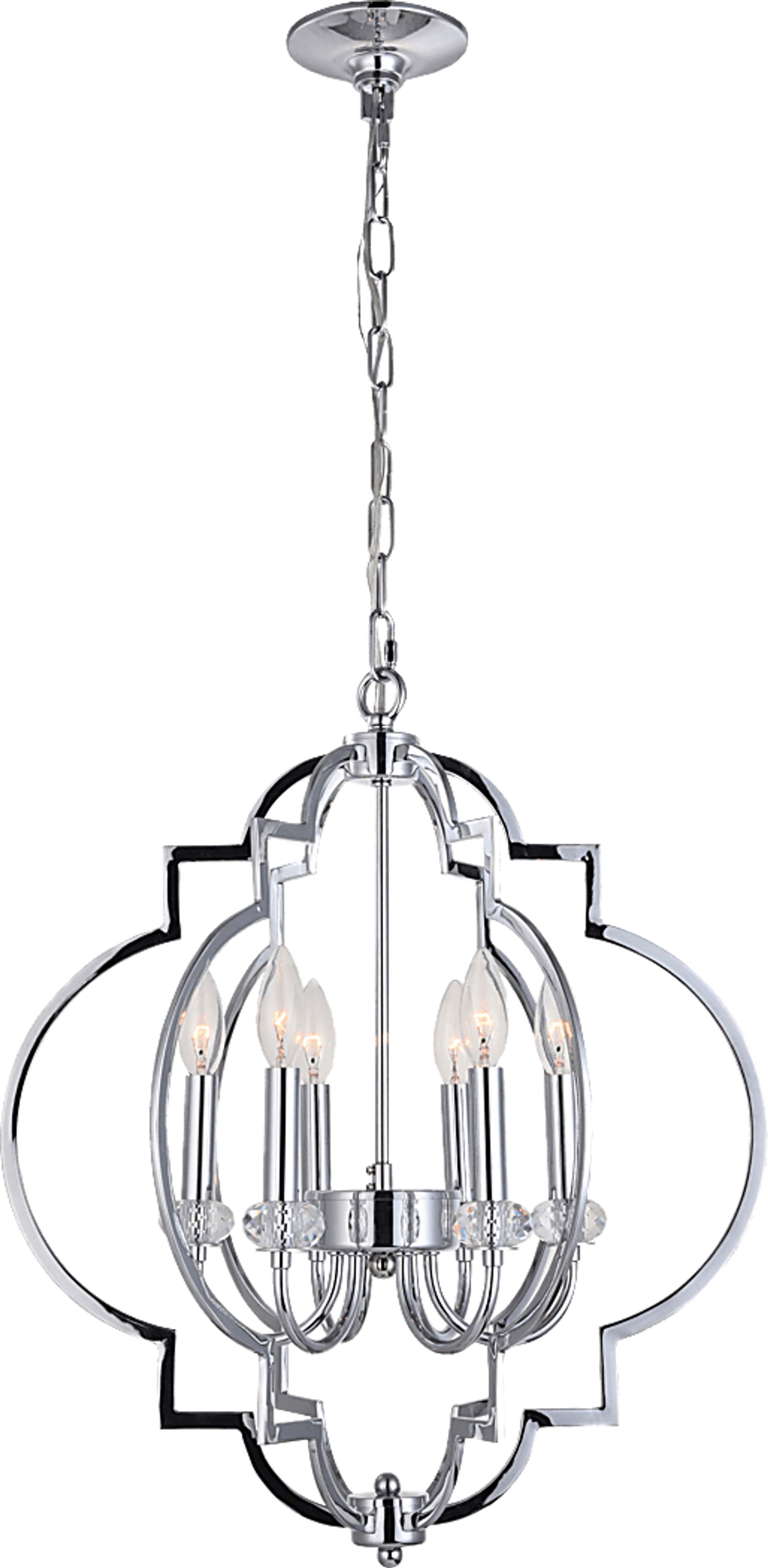 Bainbridge Circle Chrome Chandelier - Image 1