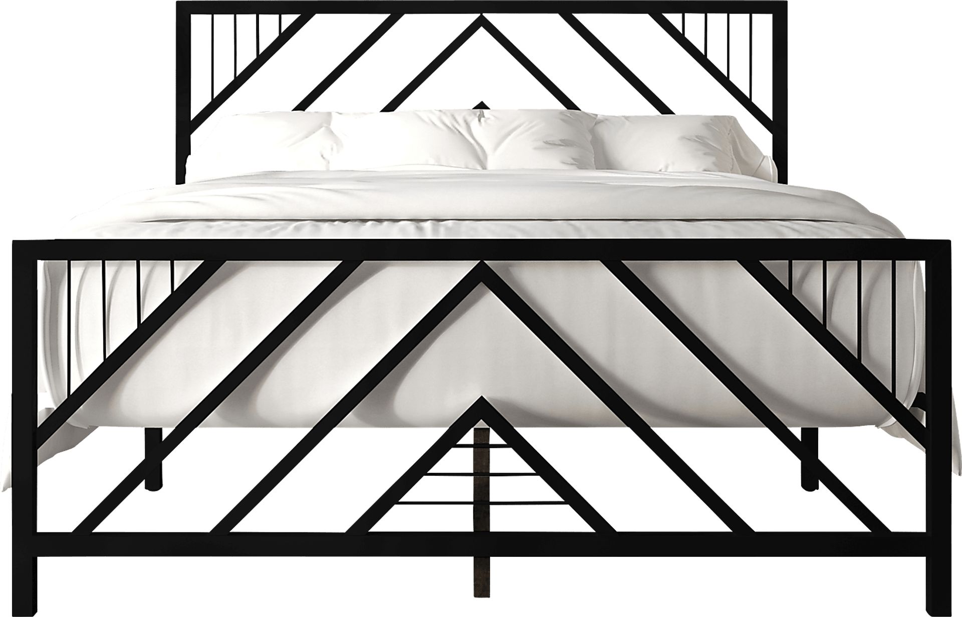 Bainfair Black Twin Metal Bed - Image 3