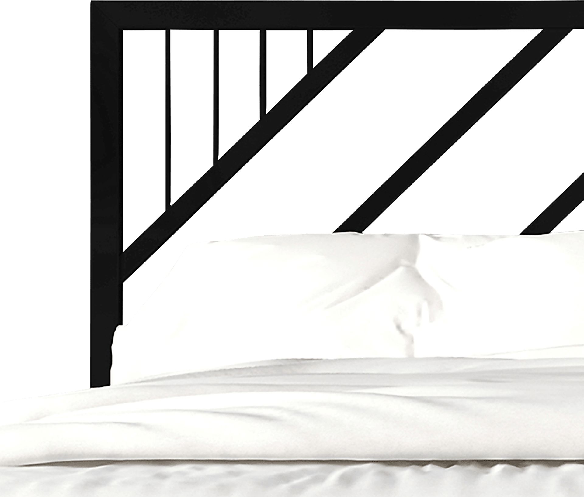 Bainfair Black Twin Metal Bed - Image 4
