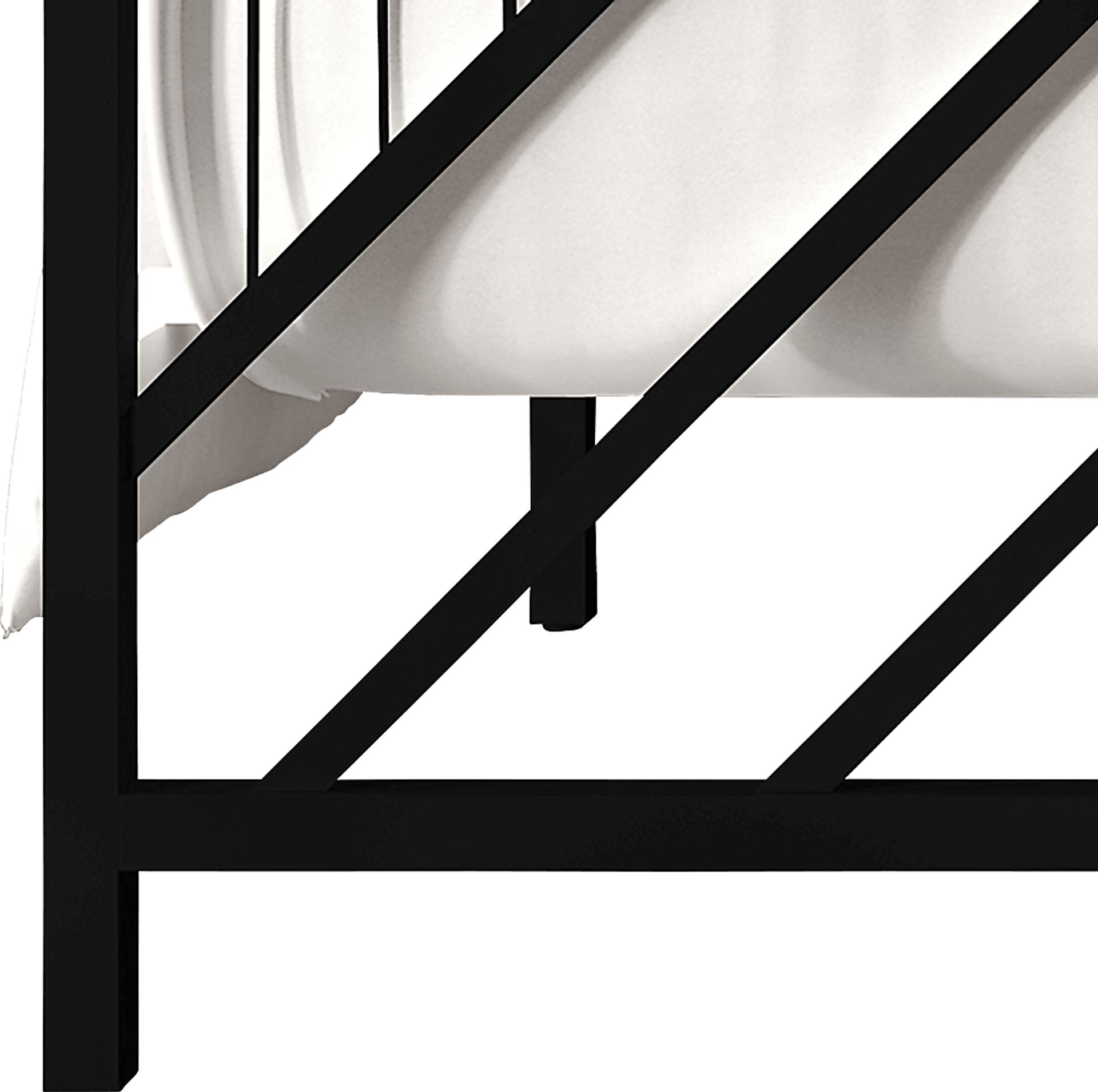 Bainfair Black Twin Metal Bed - Image 5