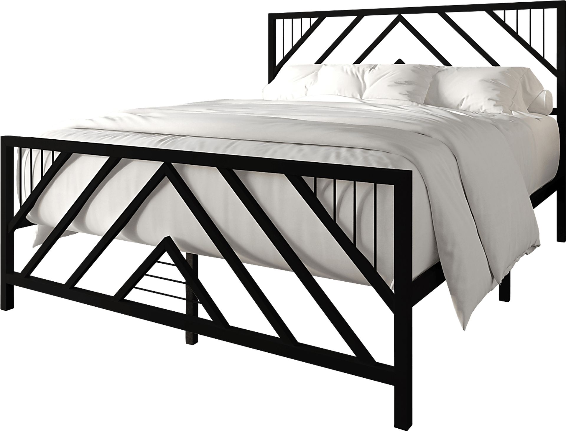 Bainfair Black Twin Metal Bed - Image 1